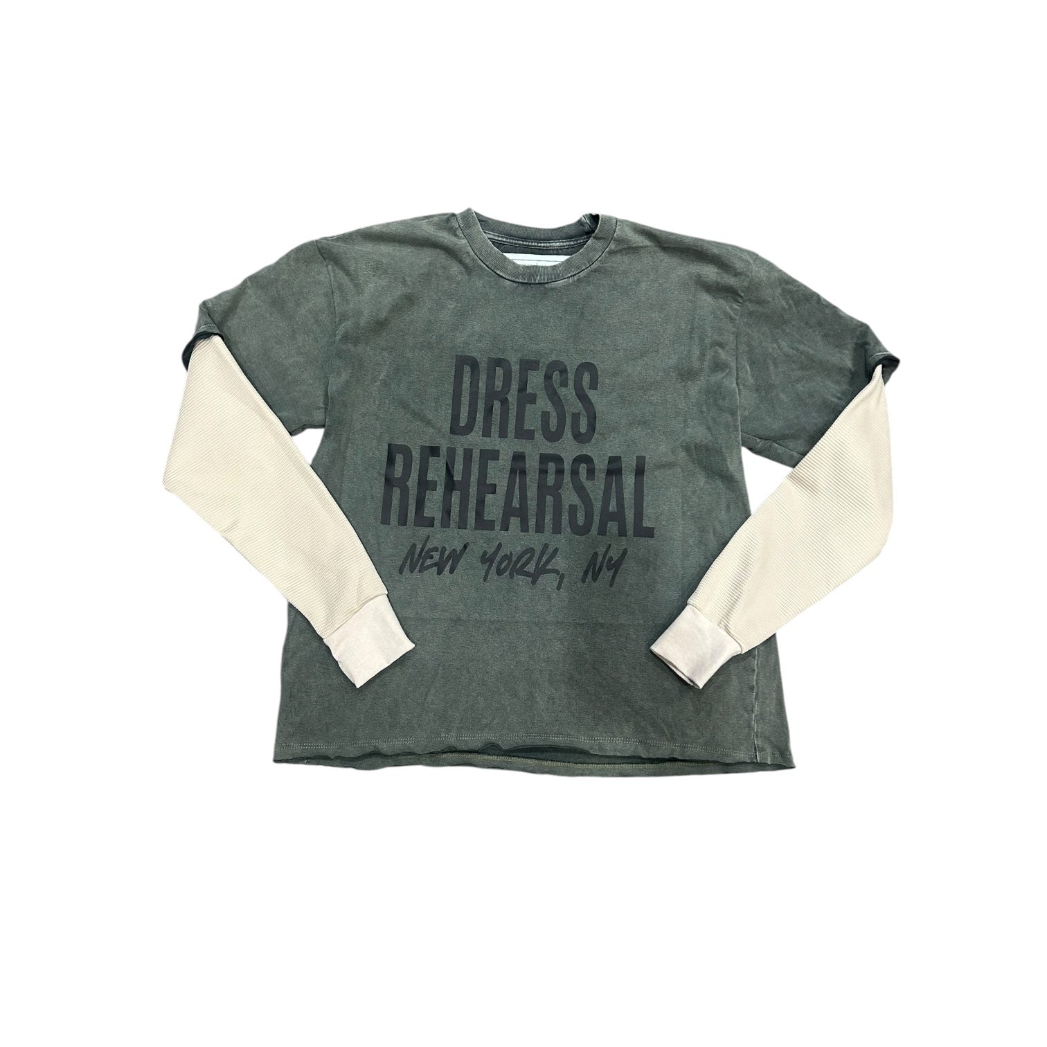 DRESS REHEARSAL SKATER TEE (ARMY GREEN)