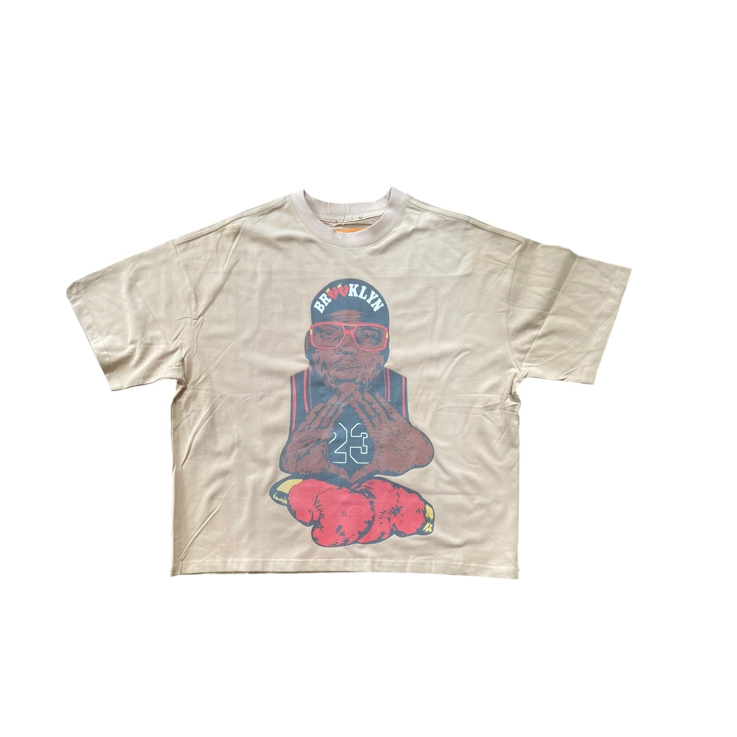 BB BROOKLYN LEGENDS TWO PANEL TEE (TAN)