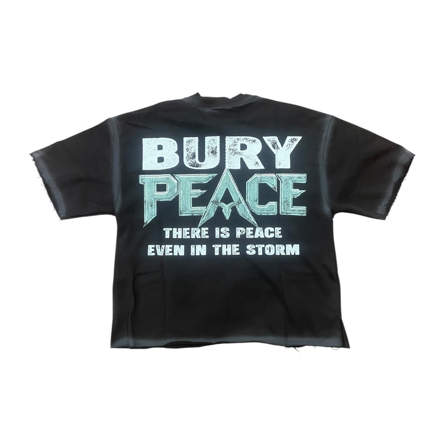 BKYS BURY PEACE CROPPED TEE (BLACK)