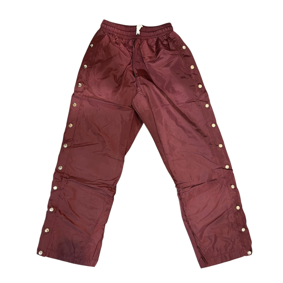 BB SIDE SNAP NYLON PANTS (BURGUNDY)