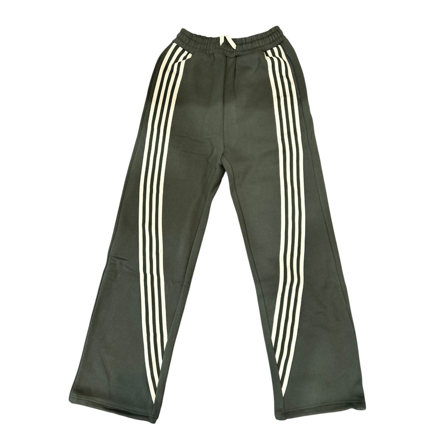 BB IRREGULAR STRIPE TRACK PANT (HUNTER GREEN)