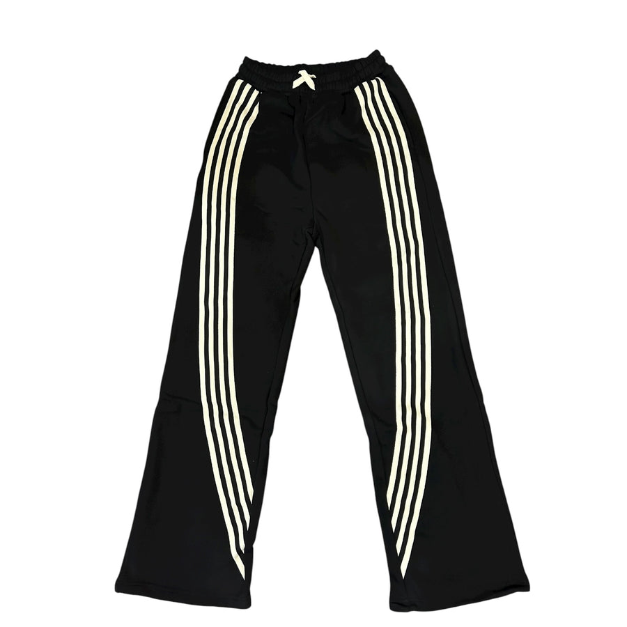 BB IRREGULAR STRIPE TRACK PANT (BLACK)