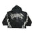 TAKERS LEGEND RAW-EDGE CROPPED FRENCH-TERRY HOODIE