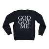 BB RHINESTONE JESUS/GOD GOT ME CREWNECK (BLACK)