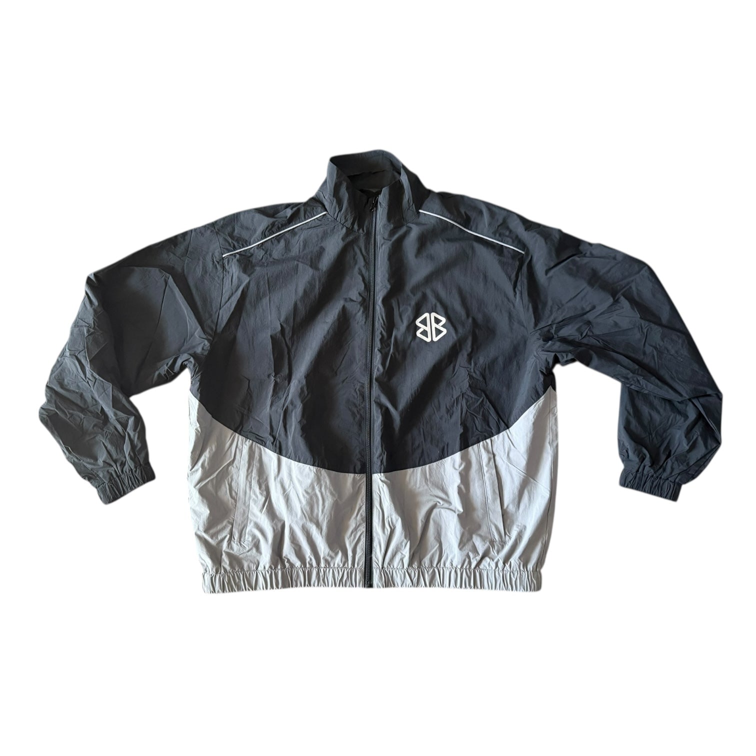 BB LOGO 2025 TRACKSUIT JACKET (BLACK & GREY)