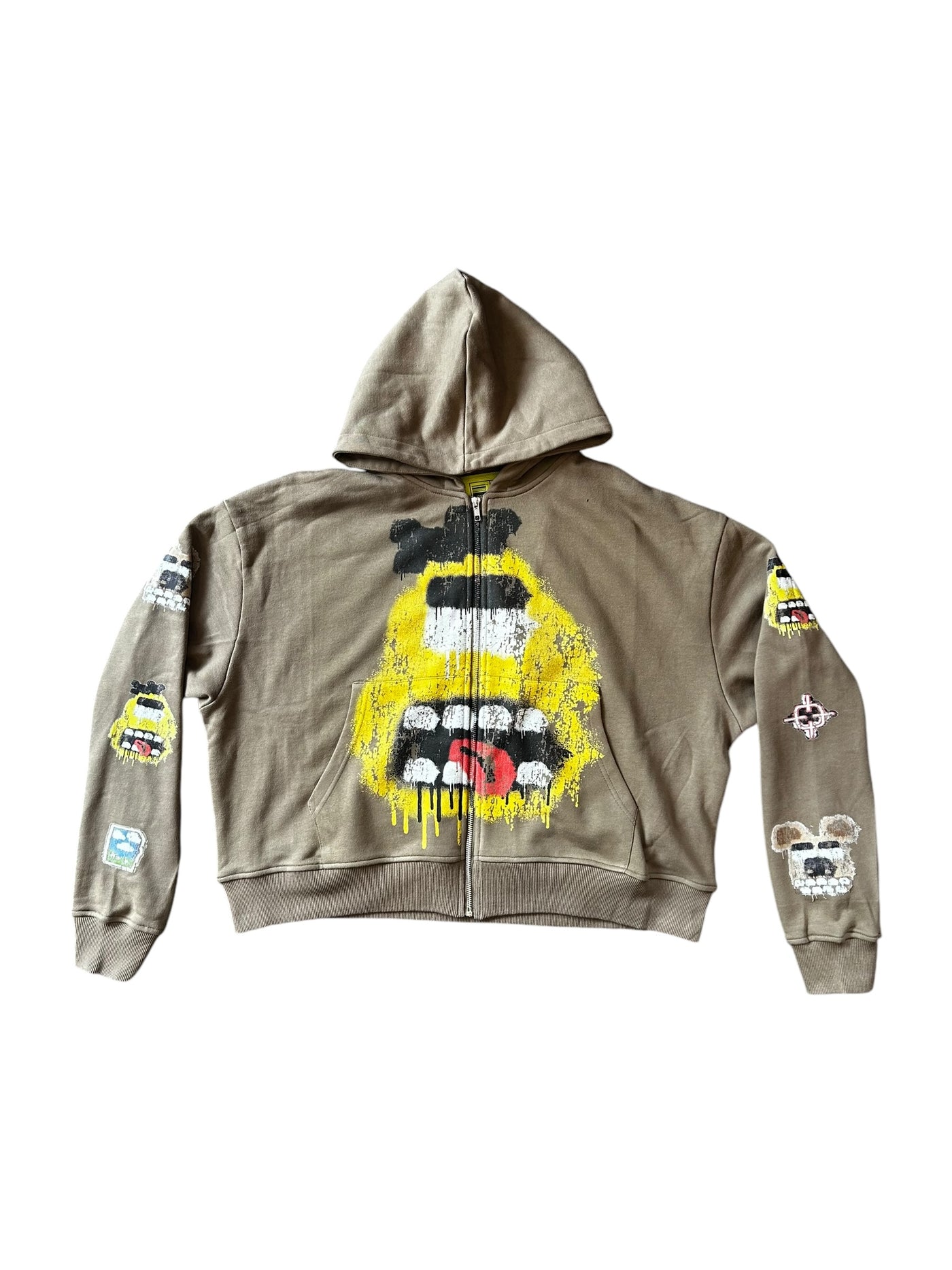 puzzle 　21AW HOOD CLUB ／ WCL-JKT WLN1217 ARCADE COLLECTION YELLOW BIRD ZIP HOODIE (BLACK