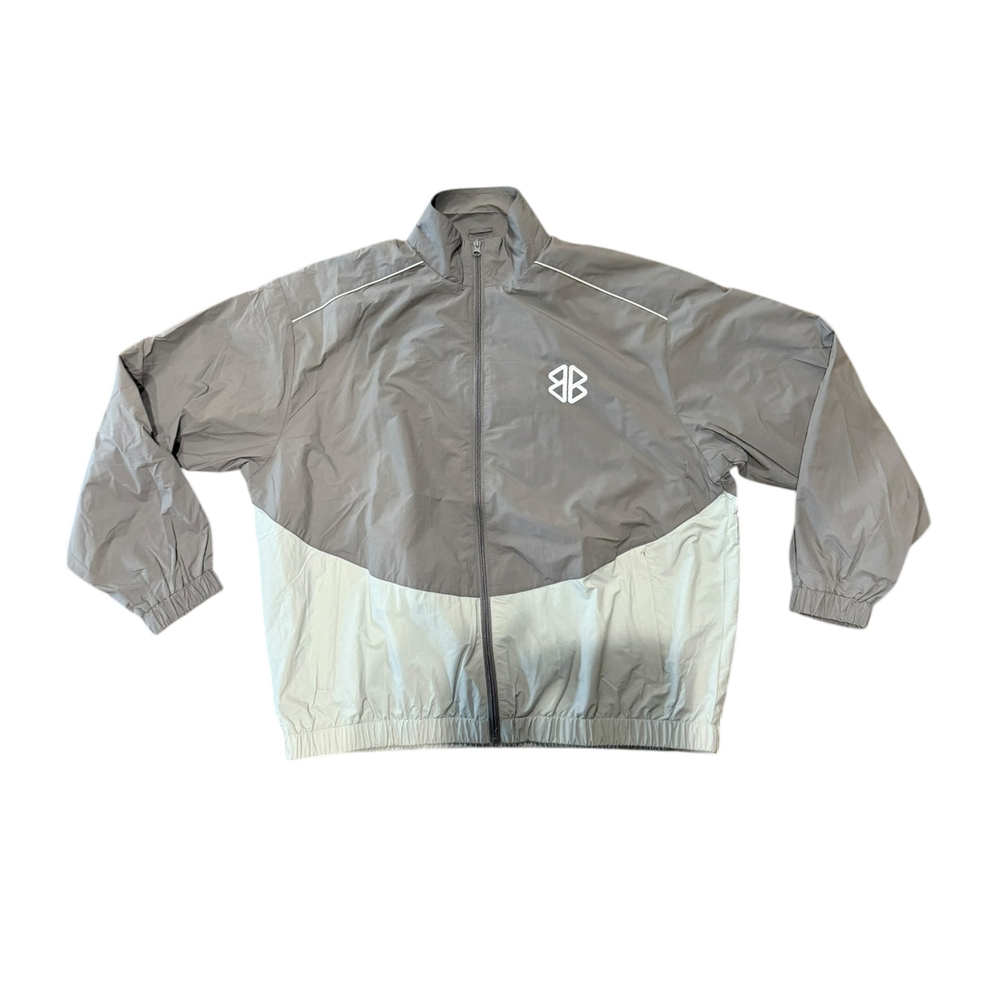 BB LOGO 2025 TRACKSUIT JACKET (LIGHT GREY & GREY)