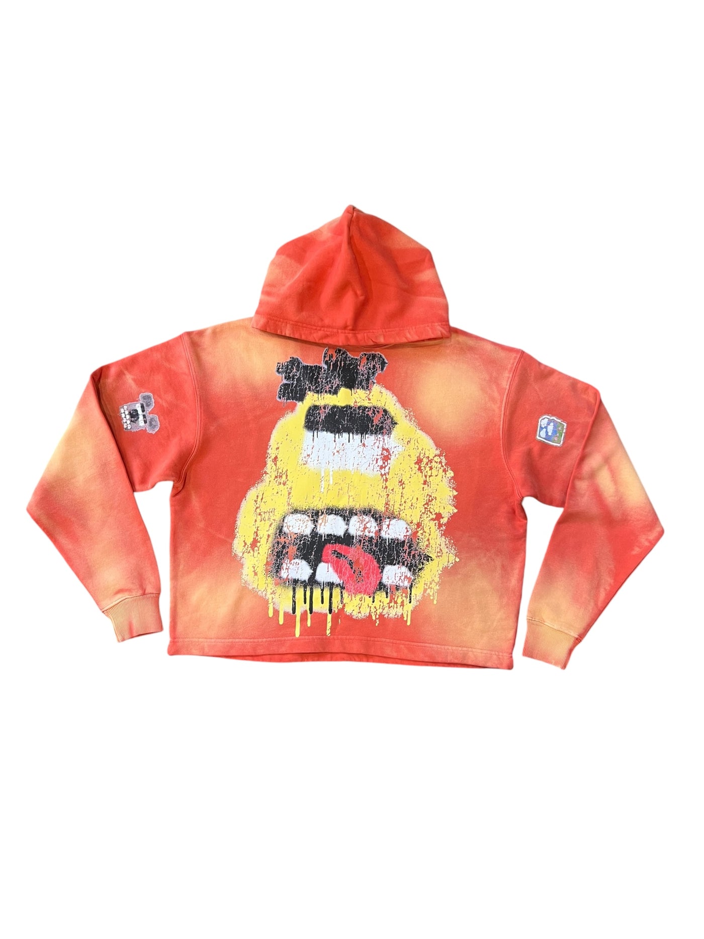 WLN1217 ARCADE COLLECTION YELLOW BIRD HOODIE (WASHED RED)