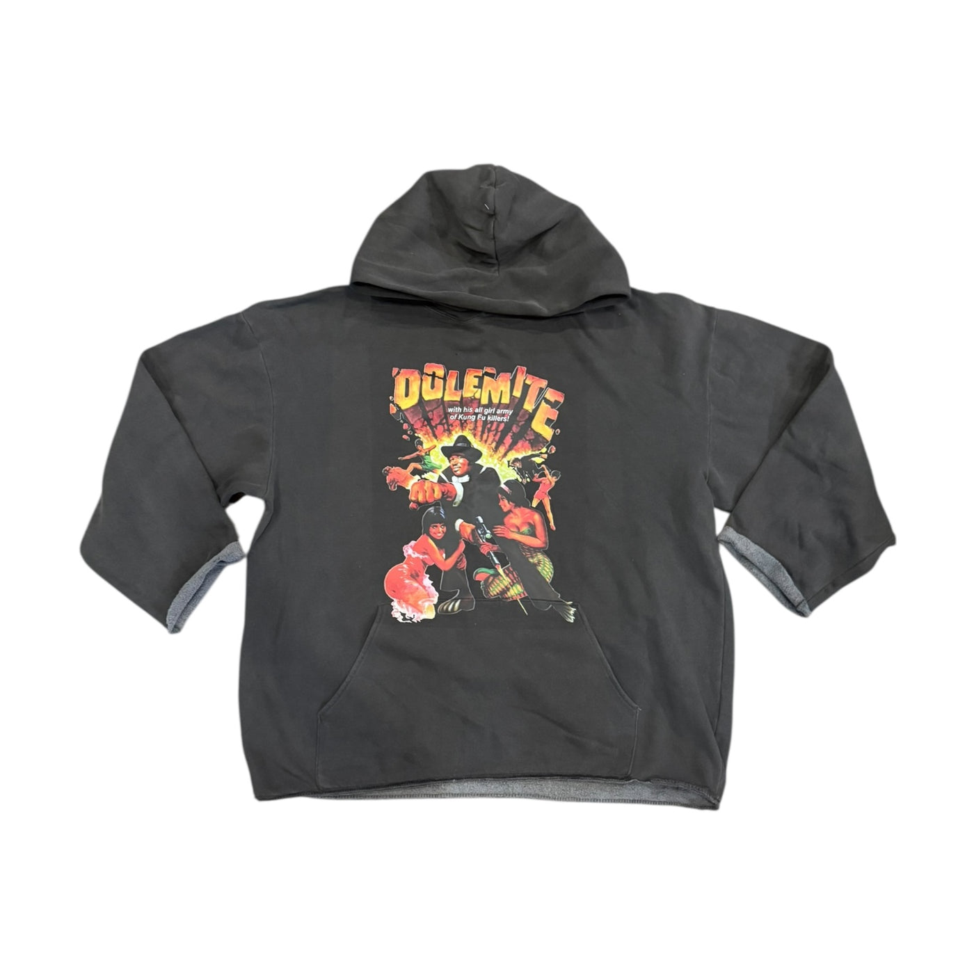 BB DOLEMITE CROPPED HOODIE (WASHED GREY) - 1 OF 1