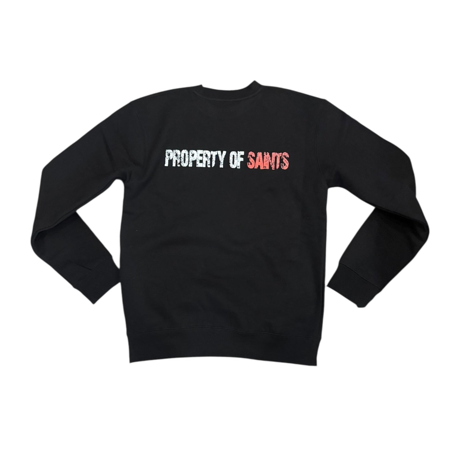 SNS ANGEL CROSS CREWNECK (BLACK)