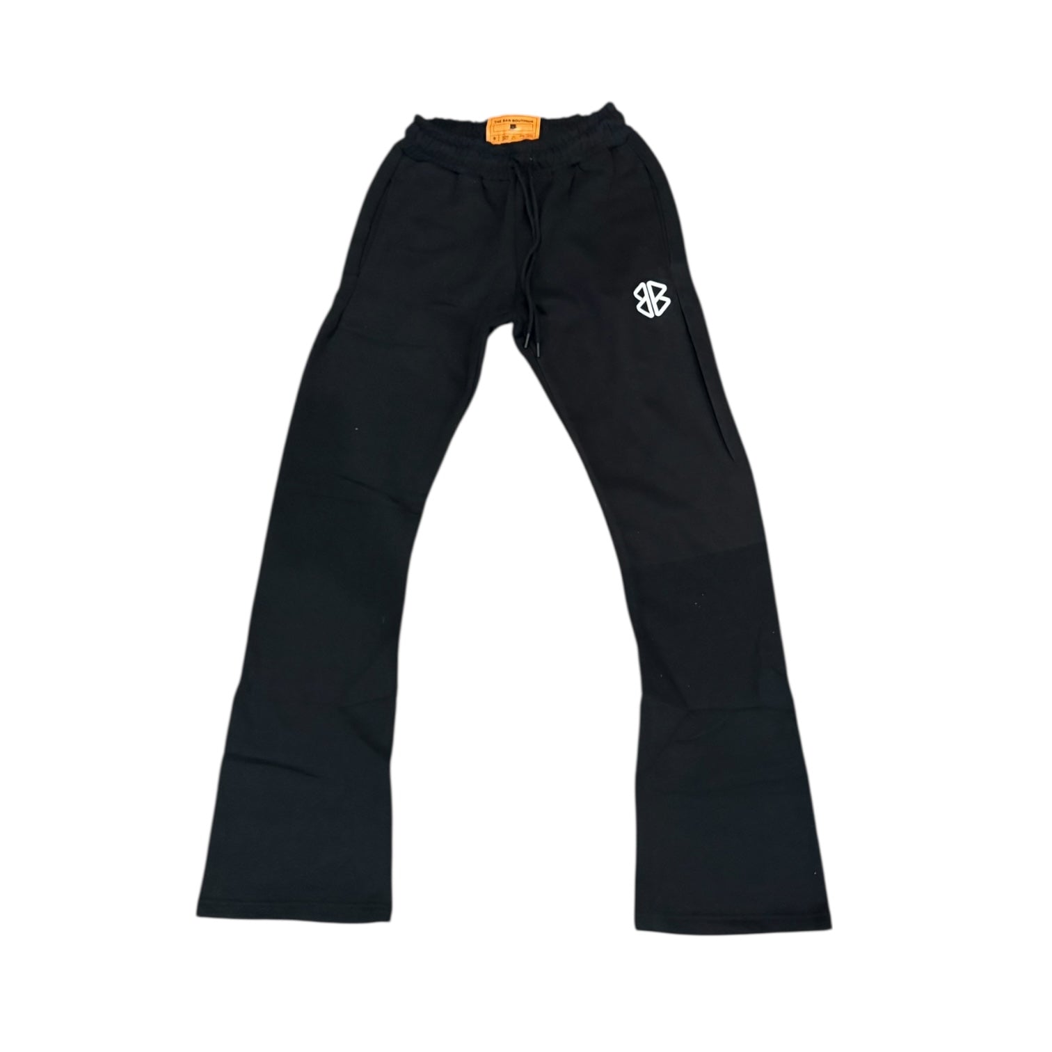 BB LOGO (WHITE) 2025 SWEATSUIT STACK PANTS (BLACK)