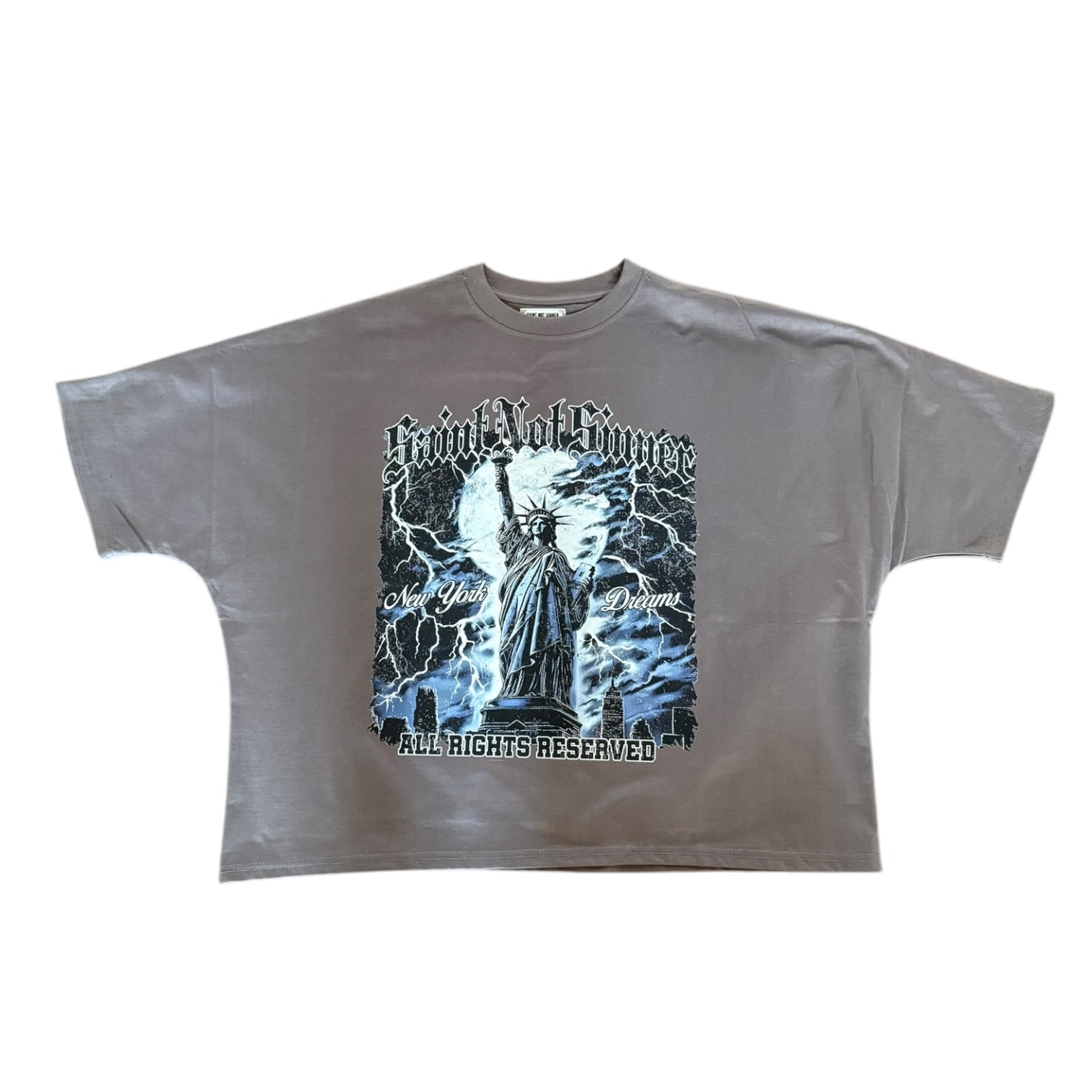SNS NY DREAMS 2 PANEL TEE (GREY)