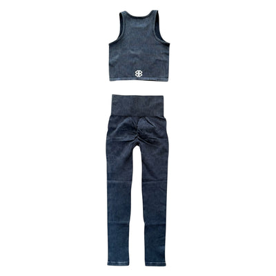 BB RIBBED WORKOUT SET (BLACK)