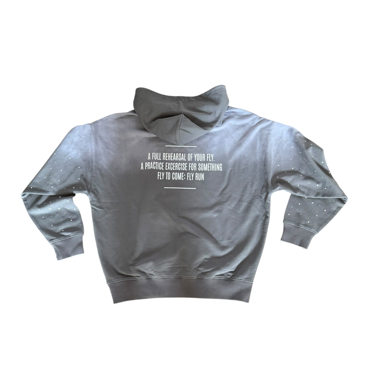 BB DRESS REHEARSAL RHINESTONE SWEATSHIRT (GREY)