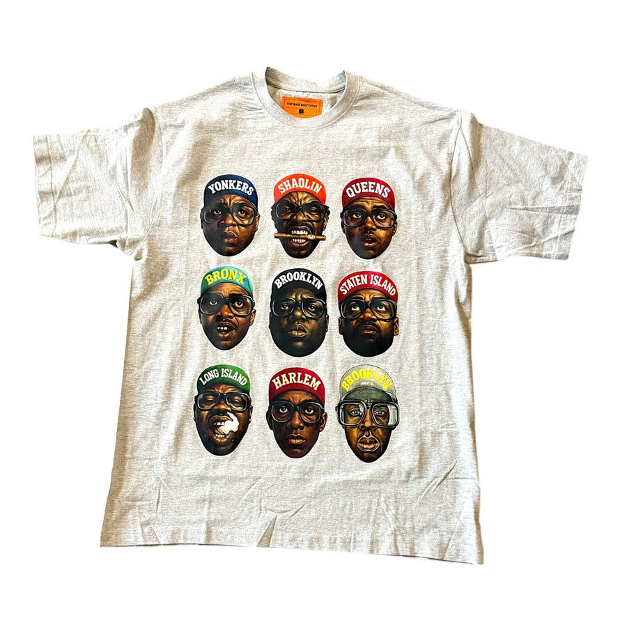 BB NY HOOD HEROES TEE (GREY)