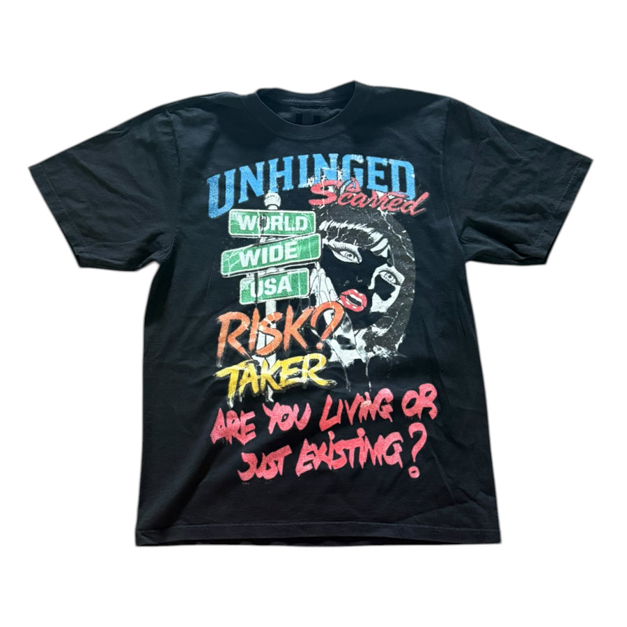 UNHINGED RISK TAKER TEE (BLACK)
