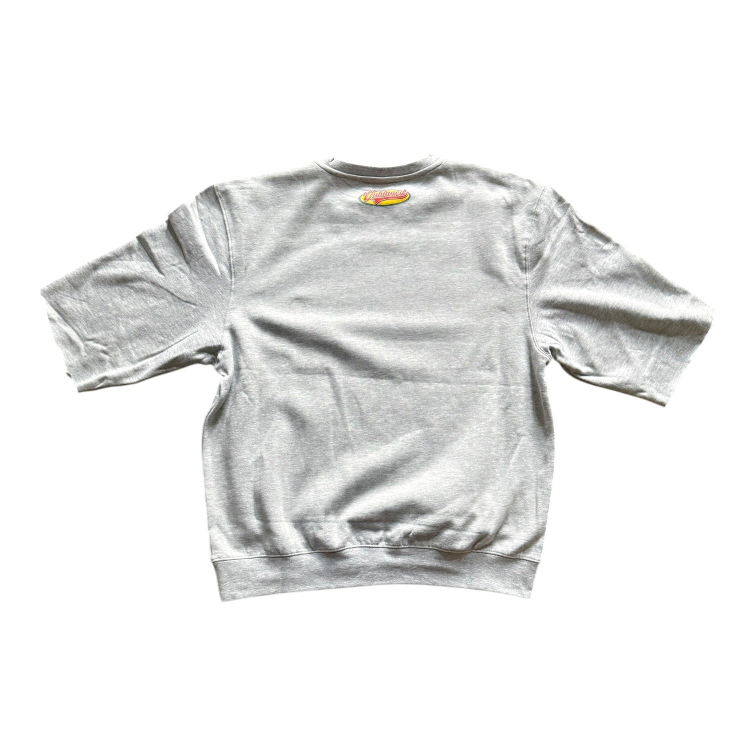 UNHINGED VINTAGE LOGO SHORT SLEEVE SWEATSHIRT ( GREY)