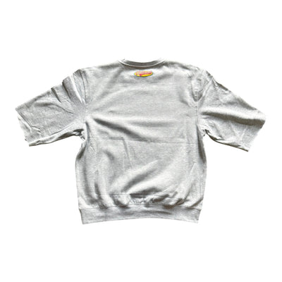 UNHINGED VINTAGE LOGO SHORT SLEEVE SWEATSHIRT ( GREY)