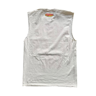 UNHINGED HOPE MY EX DIE CUT OFF SLEEVES TEE (OFF WHITE)