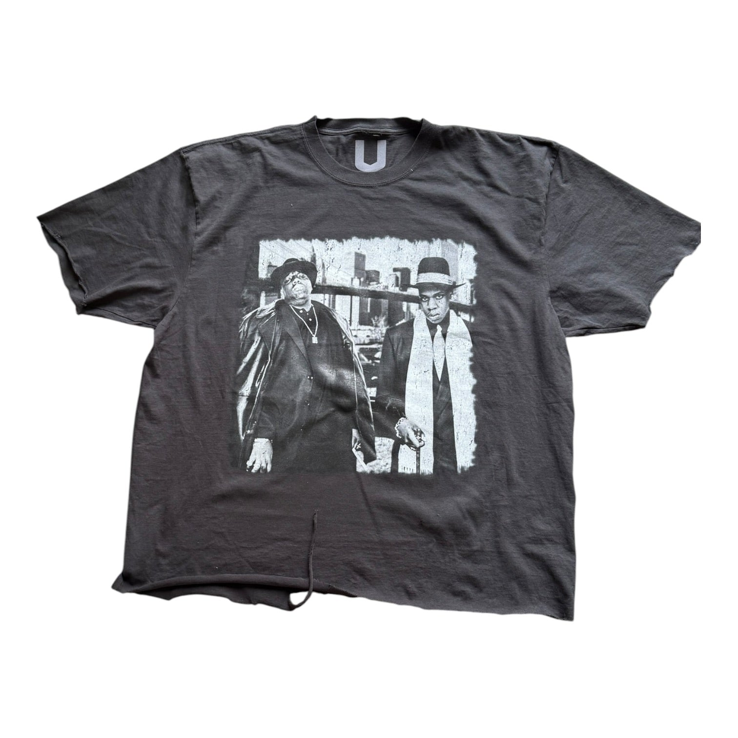 UNHINGED BIGGIE & JAY DISTRESSED TEE (BLACK)
