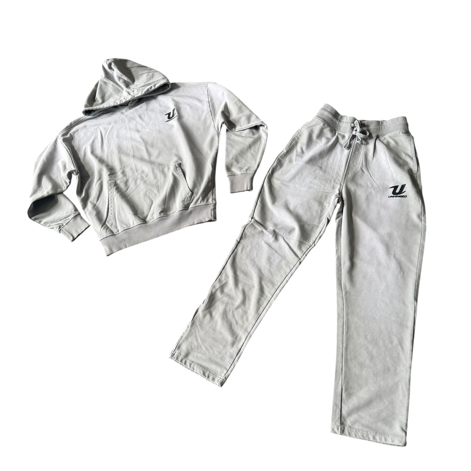 UNHINGED GREY WASHED SWEATSUIT