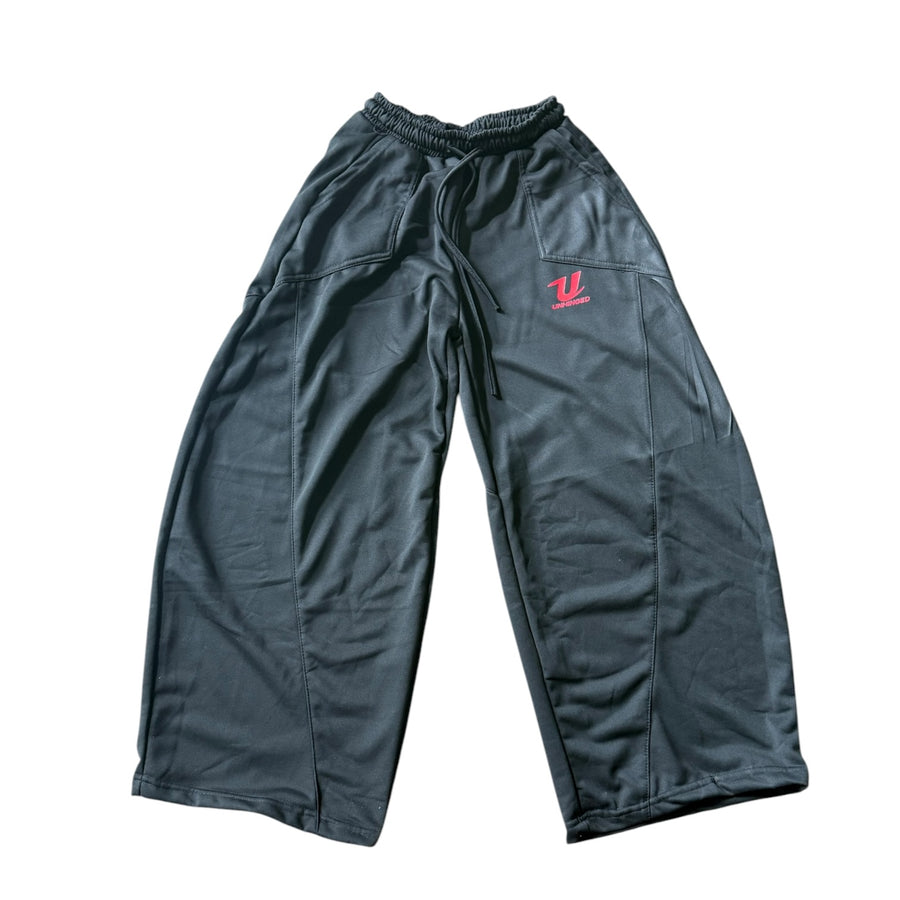 UNHINGED BARREL SWEATPANTS (BLACK)