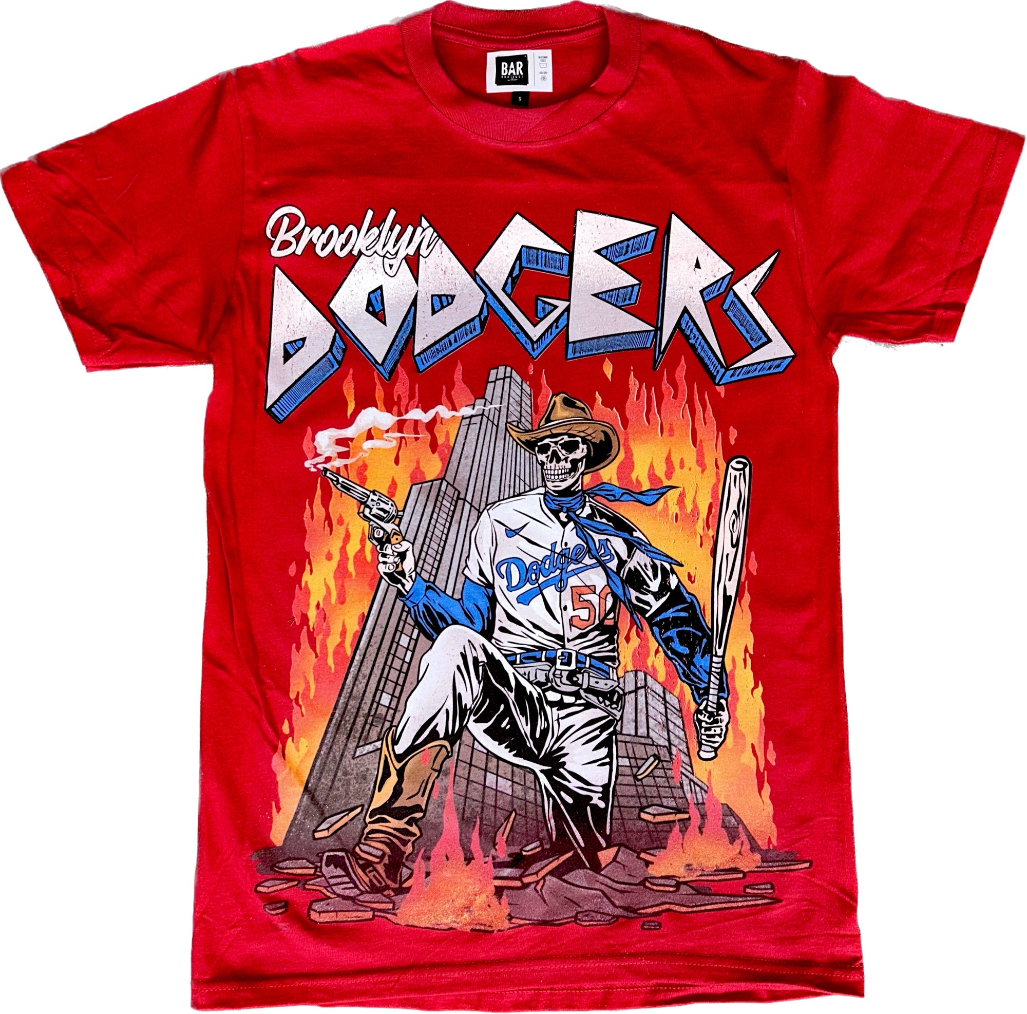 red dodgers shirt