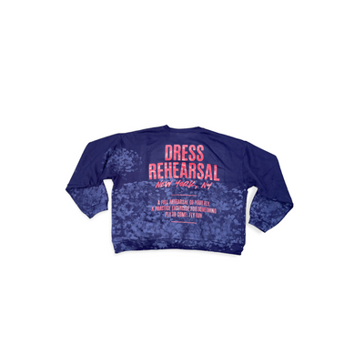 Dress Rehearsal - Navy Bleached Oversized Sweatshirt